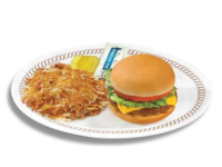 ANGUS 1/4-LB HAMBURGER DELUXE with HASHBROWNS