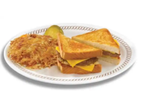 TEXAS PATTY MELT with HASHBROWNS