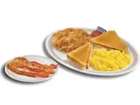 TWO EGG BREAKFAST with SIDE MEAT